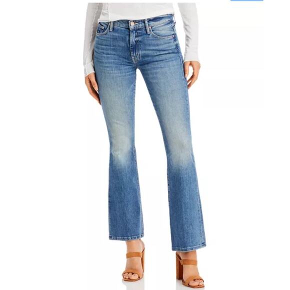 Mother Weekender Love Bomb Flare Jeans Blue Size 28 - Picture 1 of 9